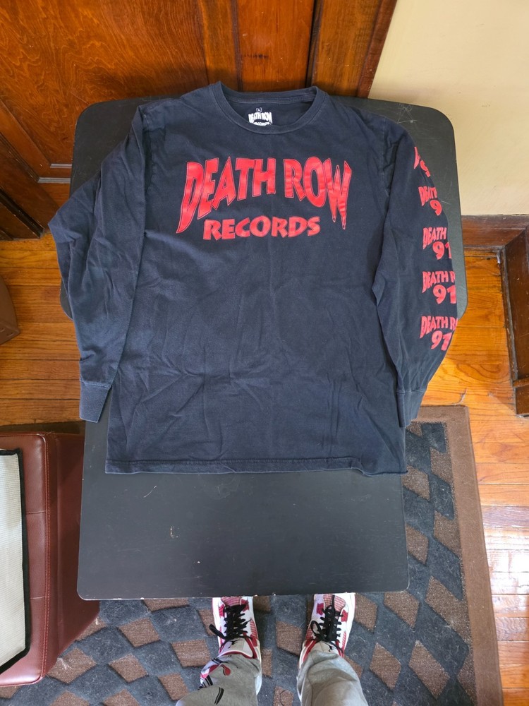 Death Row Records “Logo 91” Long-Sleeve T-Shirt – Size L