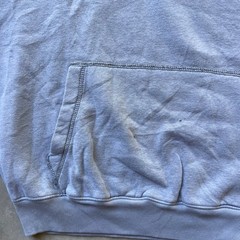 No Fear Y2K Boxy Hoodie Grey Baggy Cinch Fit Distressed XS Mens