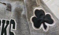 Shamrocks ☘️ Hoodie Mens XL Champion S Gray Green Embroidered Logo