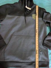 LEG3ND Outdoor Men’s Blue Black Fleece Pullover Hoodie Long Sleeve Medium or Sm