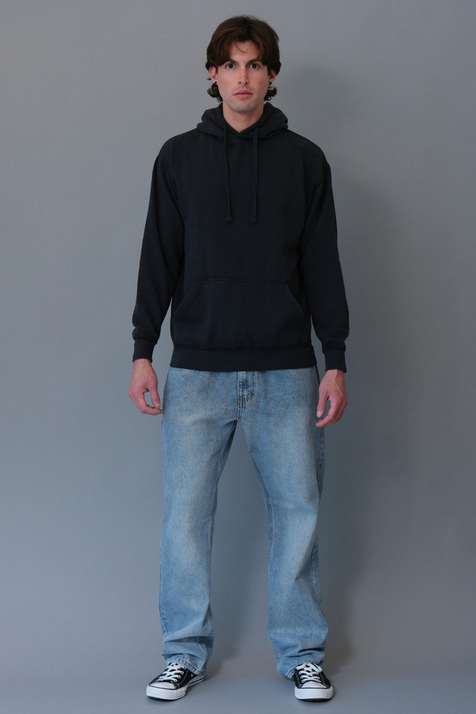 Men’s Fleece Vintage Pre Washed Pullover Hoodie MH13107