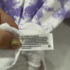 Original Use Sweatshirt Men’s Medium Purple White Tie Dye Crew Neck Long Sleeve