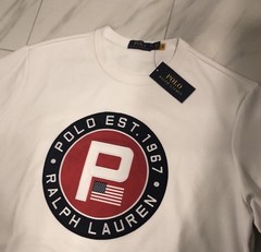 Polo Ralph Lauren Men’s Logo Sweatshirt White Red Navy Blue Large New