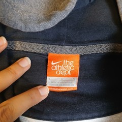 Nike The Athletic Dept Mens Large Gray Full Zip Fleece Hoodie Swoosh Logo