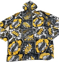 Drill Clothing Oh SNAP! Unisex Hoodie X-Large Yellow Black Comic Skater POP