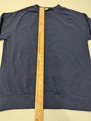 Sweat Tailor Men’s Blue Solid Crew Neck Long Sleeve Pullover Sweatshirt Size L