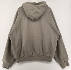 Yeezy x Gap x Balenciaga H14 Double Face Full Zip Hoodie YZY Taupe Beige XL