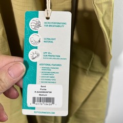 Mens Rep Your Water Flolite Sun Hoody Sand M NWT Polyester Spandex