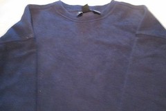 Men Sweatshirt Medium Navy Color Diport Open Bottom 100% Polyester Relax