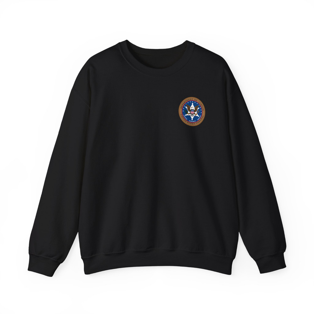 Police United States US Marshal – Men’s front and back sweatshirts