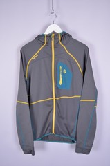 Mens Ternua Rager Grey Full Zip Hooded Stretch Jacket Hoodie Size XL Outdoor