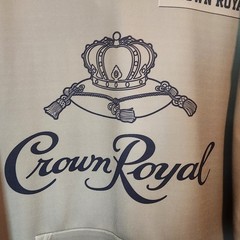 Crown Royal Logo 3XL Military Army Green Pullover Hoodie Promo Sweatshirt
