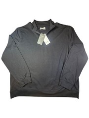 NWT Goodfellow & Co Mens Comfort Wear Quarter Zip Sweatshirt Pullover Black XL