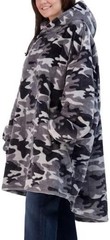The Wayy Big Plush Oversized Hoodie Lined Unisex One Size Camo Ribbed Cuffs