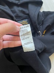 Vivienne Westwood Anglomania Black Zip Hoodie Yellow Orb Sword Logo Size XL