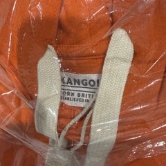 Kangol Apparel Orange Drawstring Hoodie Size Large NWT Soft And Sustainable