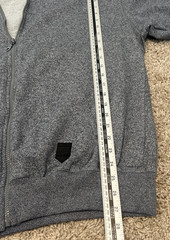 Phat Farm Hoodie Men’s L Gray Full Zip Sweatshirt Y2K Streetwear 90s Hip Hop