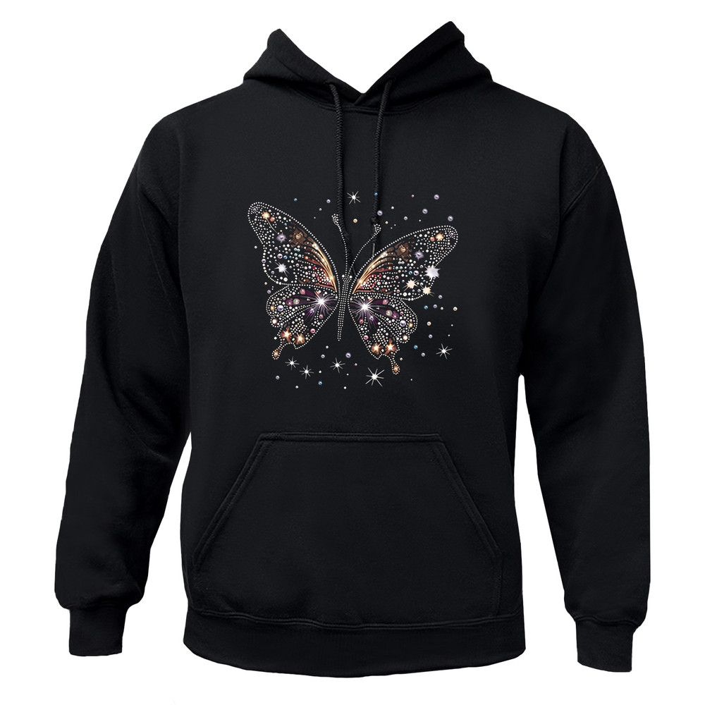 Colorful Butterfly Sweatshirt Beautiful Nature Hoodie Unisex Women Men