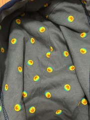 Disney Pixar Hoodie Mens Medium Full Zip Luxo Ball Lamp Graphic Gray