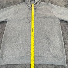 ROYAL BLUE ACTIVE Hoodie Mens 3XL Full Zip Drawstring Pocket Brushed Fleece Gray
