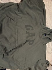 Yeezy Gap Balenciaga 05A Dove Hoodie Dark Green Size Large !!!!