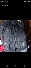 Hurley Men’s Gray Full Zip Hoodie w/ Pockets & Drawstring, Size S