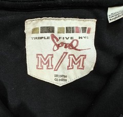 Vintage Triple Five Soul/ 555 NYC Black 1/4 Zip Light Hoodie Men Size M