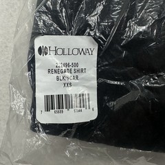 Holloway Men’s Renegade Hooded Sweatshirt Size XXS Red Black