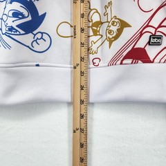 Lot29 Astro Boy Hoodie Mens Medium White All Over Print Anime Sweatshirt M