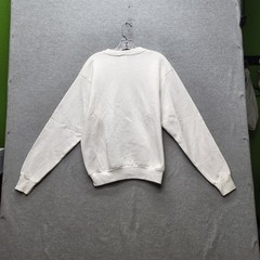 VINTAGE Freedom Liberty Men Sweatshirt L White Graphic Kanji Script READ