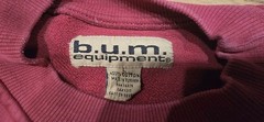 BUM Equipment Vintage 1990’s Deep Red Logo Sweatshirt Unisex Size L