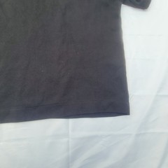 Zara Basic Short Sleeve Sweatshirt Mens Size M Black Ribbed Trim Minimalist D41