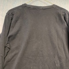 Uniqlo Men’s Sweatshirt Size M Black Solid Long Sleeve Casual Basic 100% Cotton