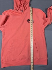 Stussy Los Angeles Chapter Pullover Coral Orange Hoodie Archived Mens Size M