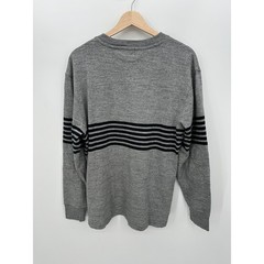 J.Crew Men Gray Long Sleeve Jersey Knit Shirt Size Medium Casual Basic Cotton