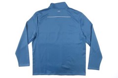 CALVIN KLEIN CK BLUE XL REGULAR FIT ATHLETIC STRETCH HALF ZIP MOCK NECK SWEATER