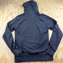 Gymshark Mens Pullover Hoodie Gray Raglan Graphic Logo Sweatshirt Size Small
