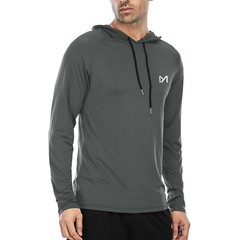 Men’s Athletic Shirt Workout Running Long/Short Sleeve Shirts Hoods Quick Cry