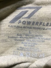Power Flex Hoodie Mens M Medium Cream Zip Pocket