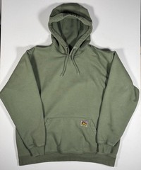 Ben Davis Hoodie Mens XL Green Heavyweight Pullover Sweatshirt Pocket