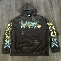 Puma LaMelo Ball Mens XXL LaFRANCE Athletic Wear Hoodie Black Green Blue NEW