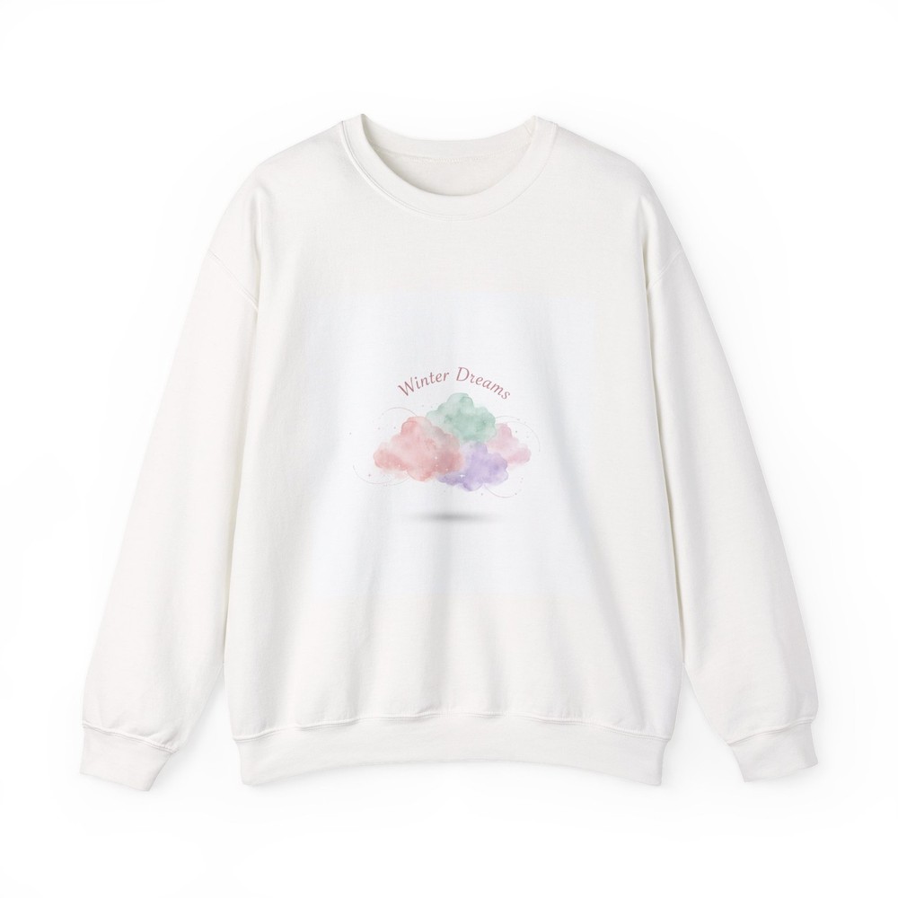Dreamy Pastel Cloud Crewneck Sweatshirt | pastel winter design, dreamy gradient