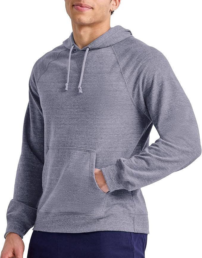 Hanes Hoodie French Terry Sweatshirt Pullover Men’s Midweight sz S-2XL