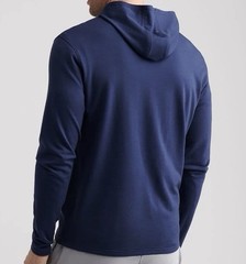 Peter Millar Navy Blue Excursionist Flex Hoodie MS25XK77 Sweatshirt NWT 2XL