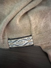 PAKA Royal Alpaca Hooded Sweater XL Sustainable Minimalist Pullover Beige