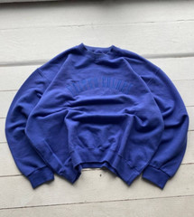 80s United Colors Of Benetton Xlarge Blue Sweatshirt RARE Archive Mens Xlarge