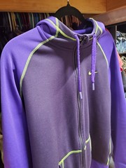 NIKE Therma-Fit Purple Green Colorway “Just Do It ” Hoodie & Crackle AIR Tee XL