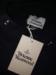 VIVIENNE WESTWOOD ORB-EMBROIDERED RIB-TRIMMED HOODIE-BLACK.