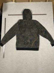Nike Sportswear Club Fleece Hoodie Mens Large Gray Marbled Gold Pullover Pocket