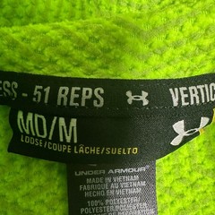 Under Armour Hoodie Mens Medium NFL Combine Authentic Neon Green Football EUC